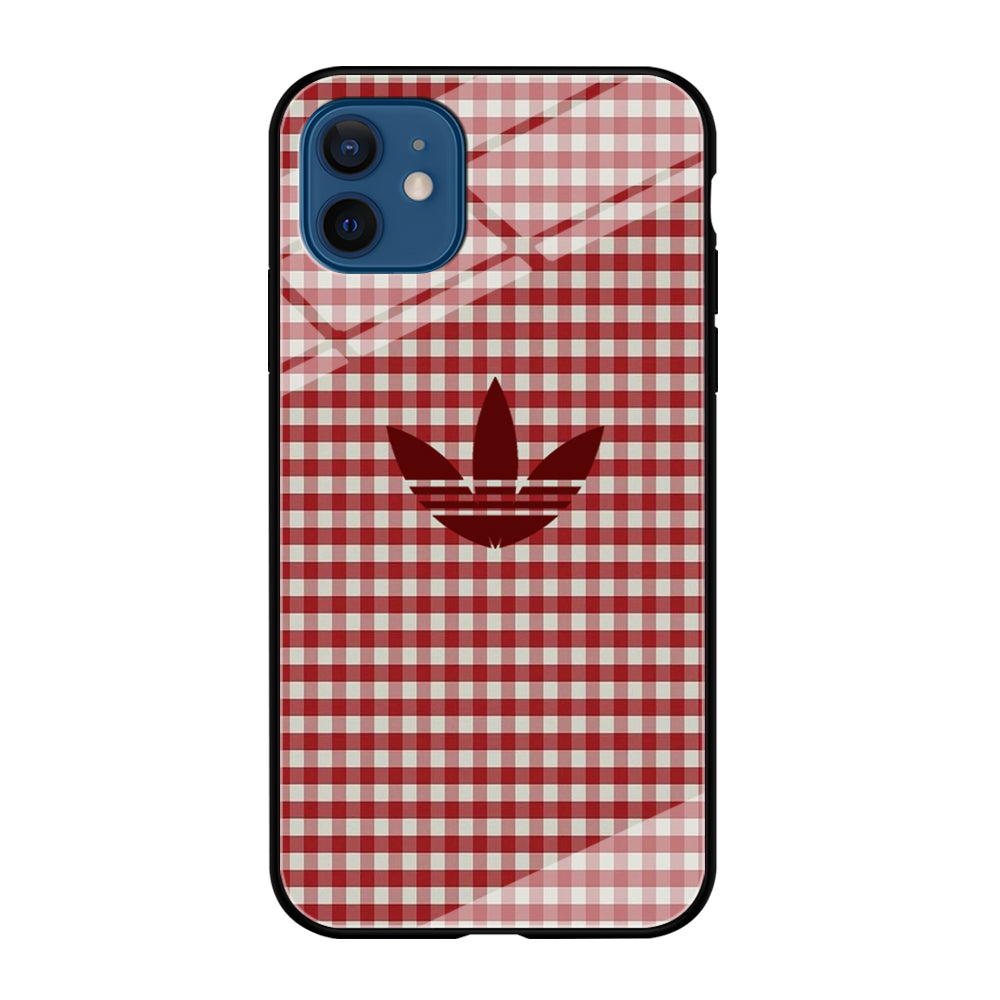 Adidas Red Flannel iPhone 12 Case