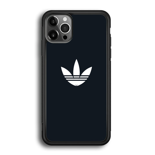 Adidas Space Grey White Logo iPhone 12 Pro Max Case
