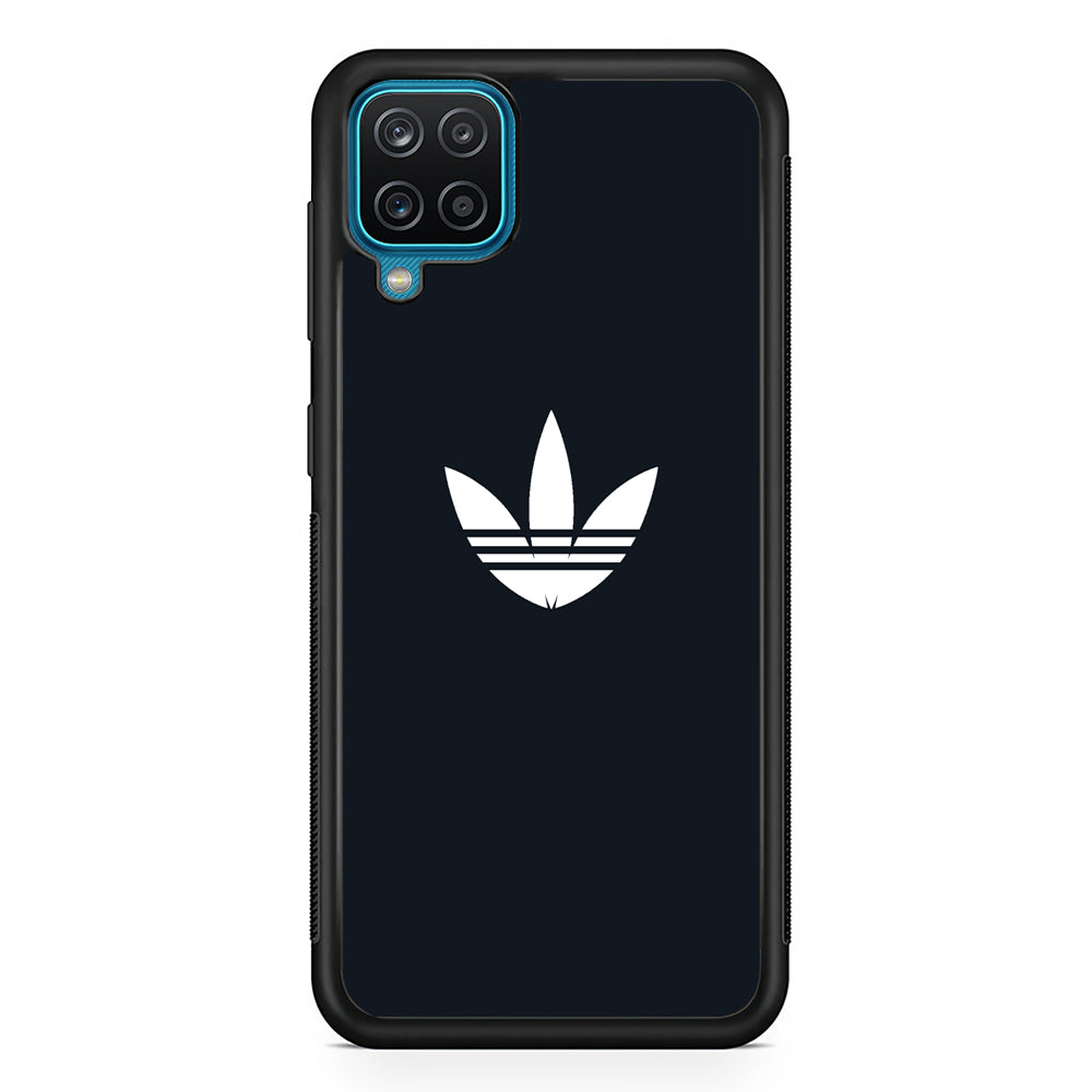 Adidas Space Grey White Logo Samsung Galaxy A12 Case