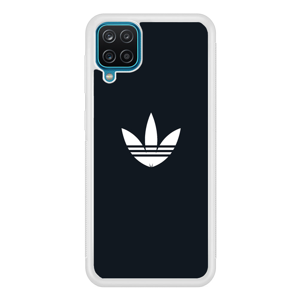 Adidas Space Grey White Logo Samsung Galaxy A12 Case