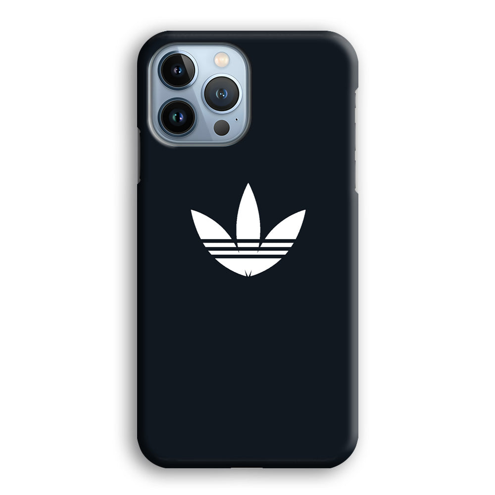 Adidas Space Grey White Logo iPhone 13 Pro Max Case