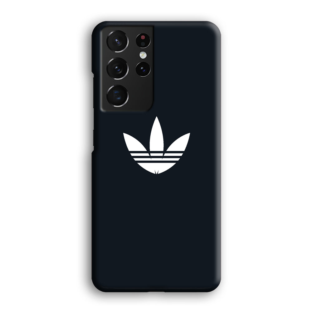 Adidas Space Grey White Logo Samsung Galaxy S21 Ultra Case