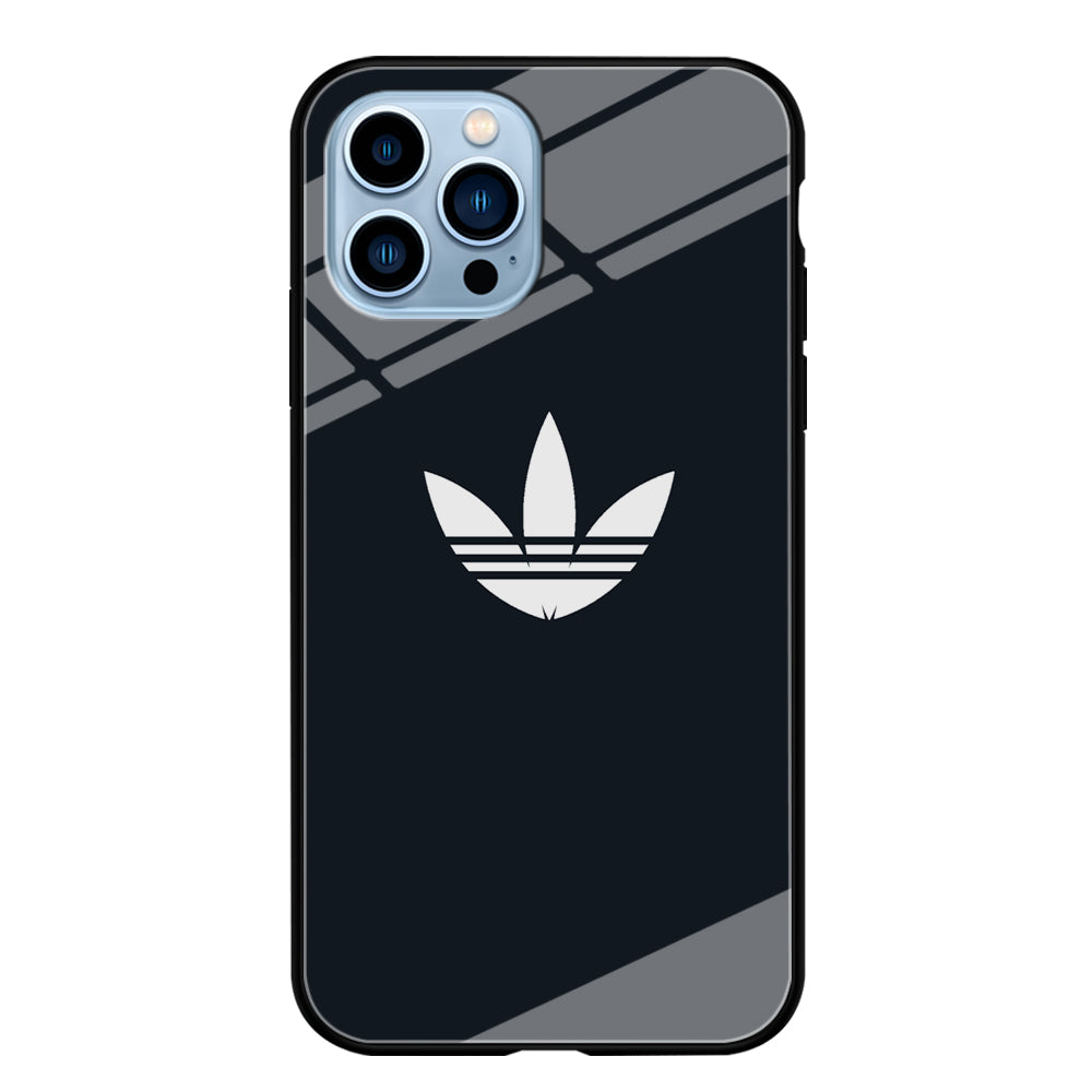 Adidas Space Grey White Logo iPhone 13 Pro Max Case