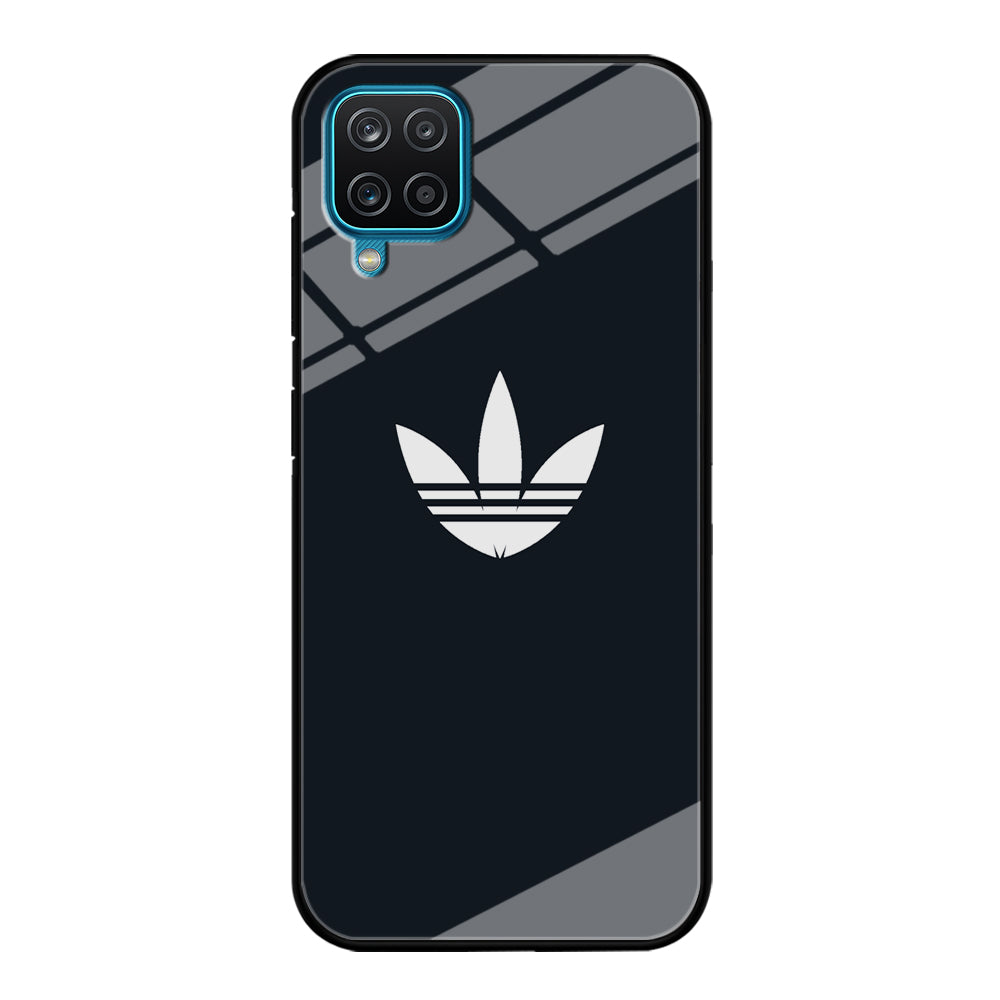 Adidas Space Grey White Logo Samsung Galaxy A12 Case