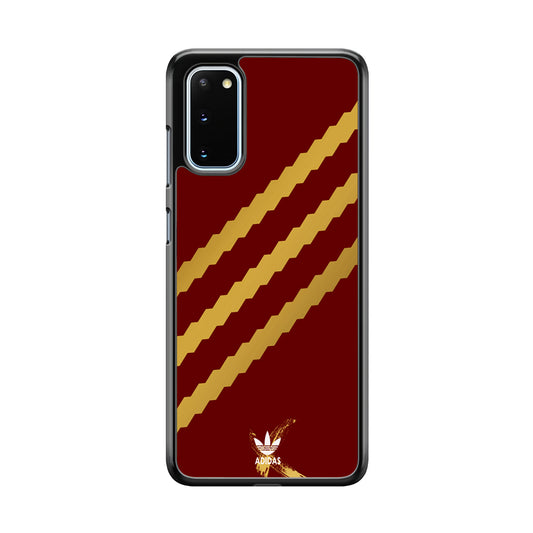Adidas Stripe Royal Gold Maroon Samsung Galaxy S20 Case