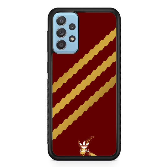 Adidas Stripe Royal Gold Maroon Samsung Galaxy A52 Case