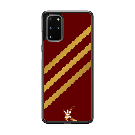 Adidas Stripe Royal Gold Maroon Samsung Galaxy S20 Plus Case
