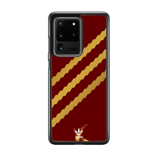 Adidas Stripe Royal Gold Maroon Samsung Galaxy S20 Ultra Case