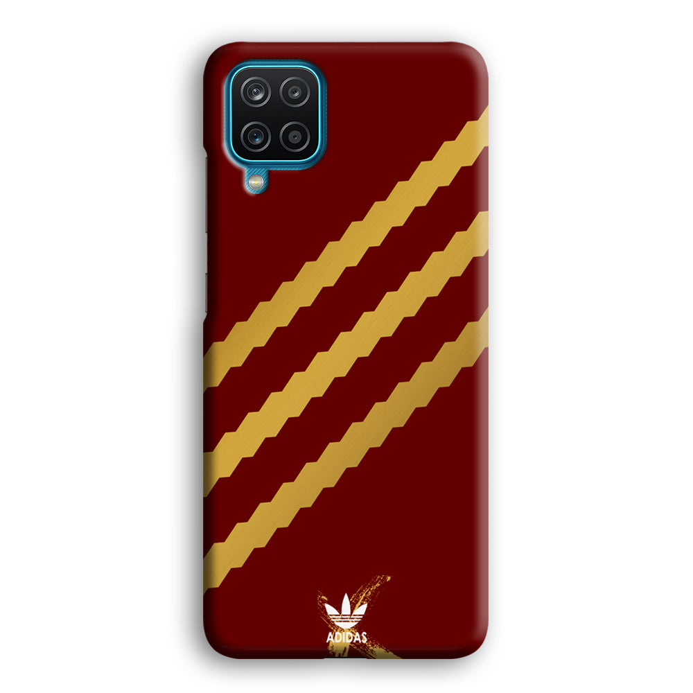 Adidas Stripe Royal Gold Maroon Samsung Galaxy A12 Case