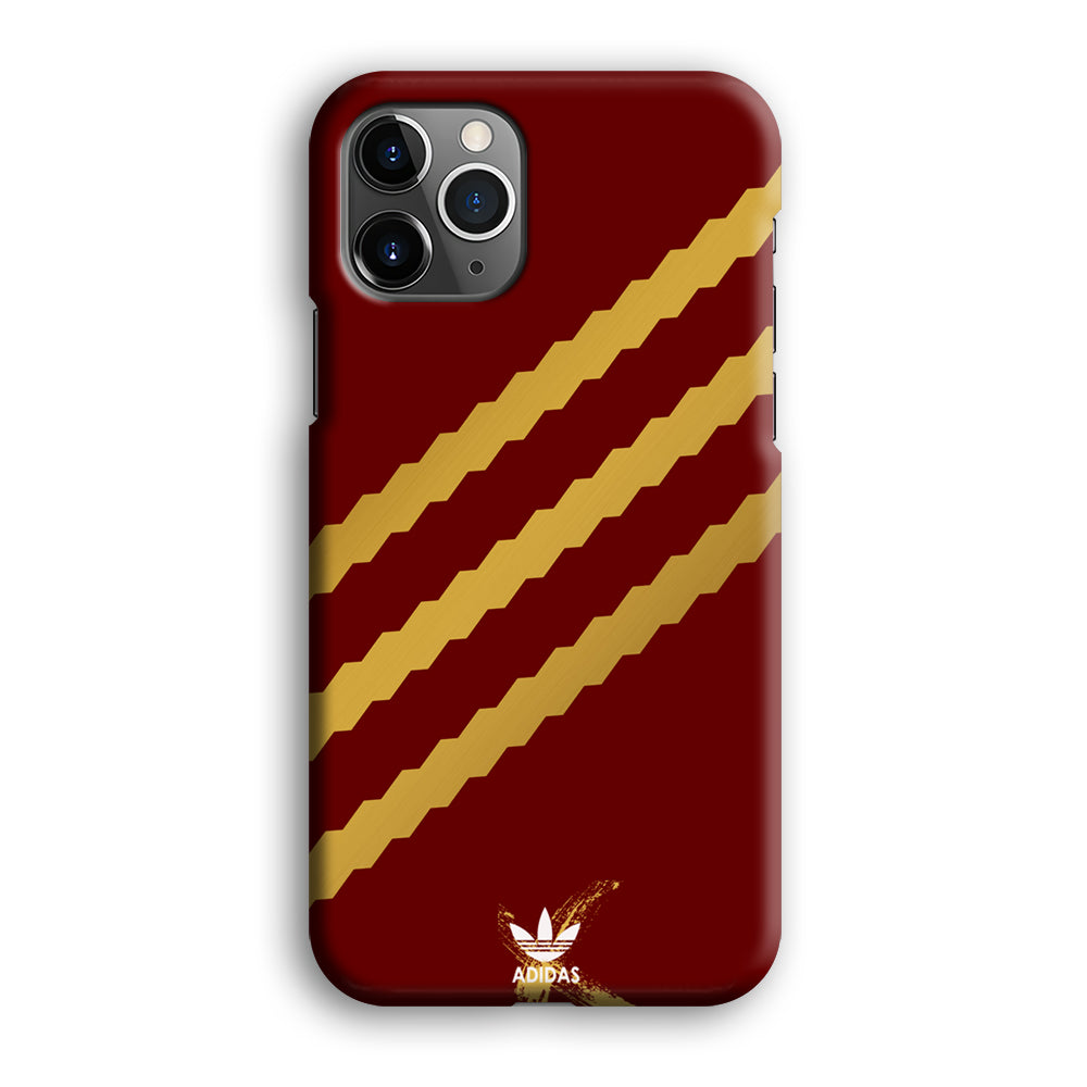 Adidas Stripe Royal Gold Maroon iPhone 12 Pro Max Case