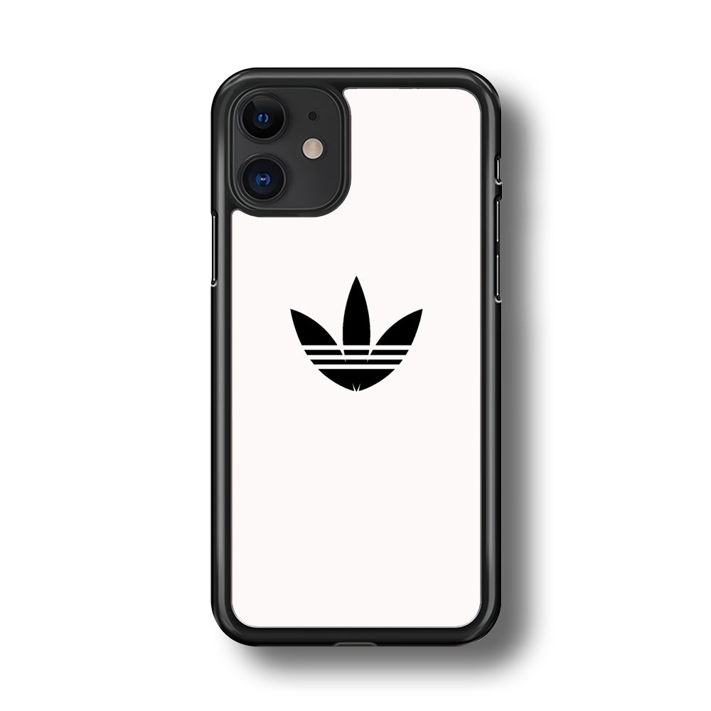 Adidas White Bone Logo Black iPhone 11 Case