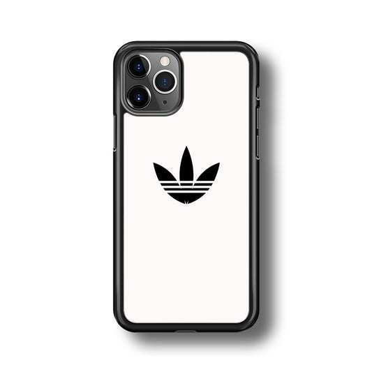 Adidas White Bone Logo Black iPhone 11 Pro Case