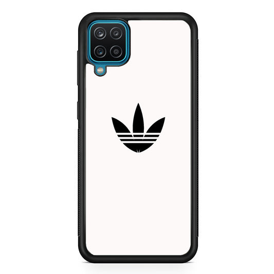 Adidas White Bone Logo Black Samsung Galaxy A12 Case