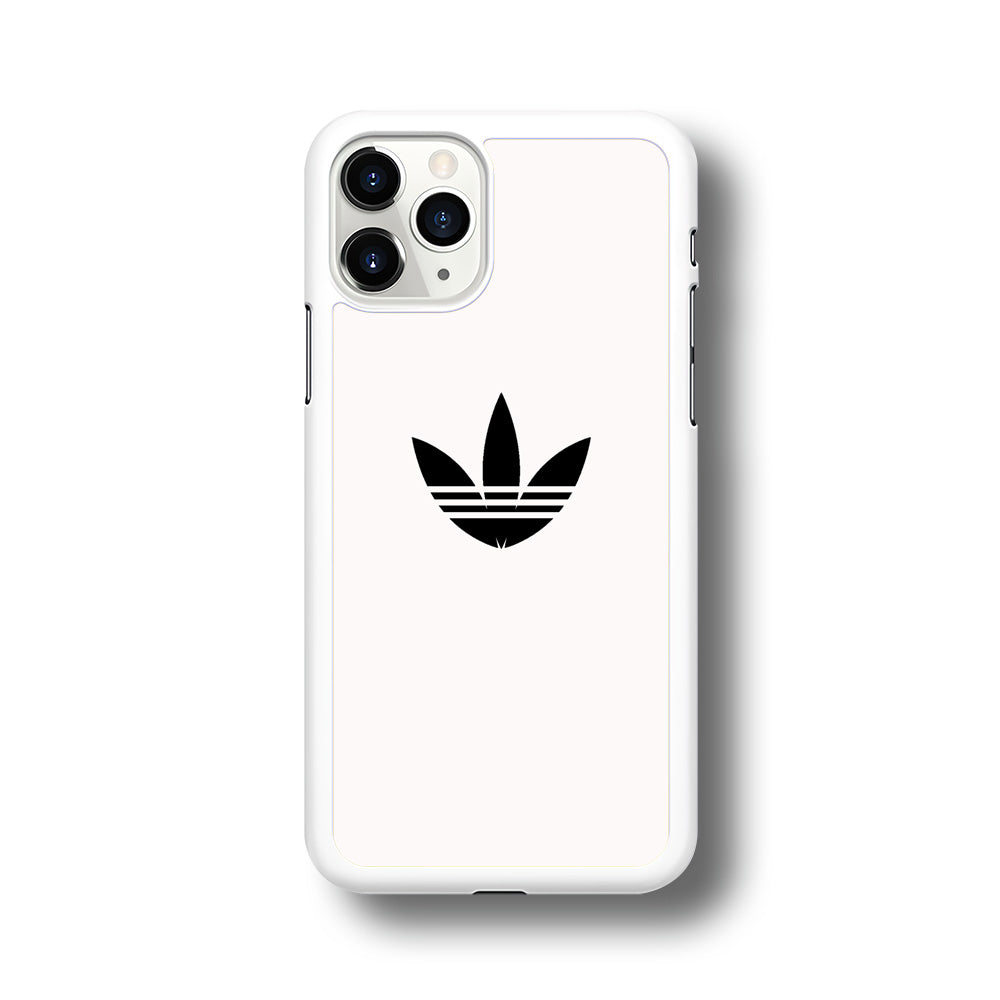 Adidas White Bone Logo Black iPhone 11 Pro Case