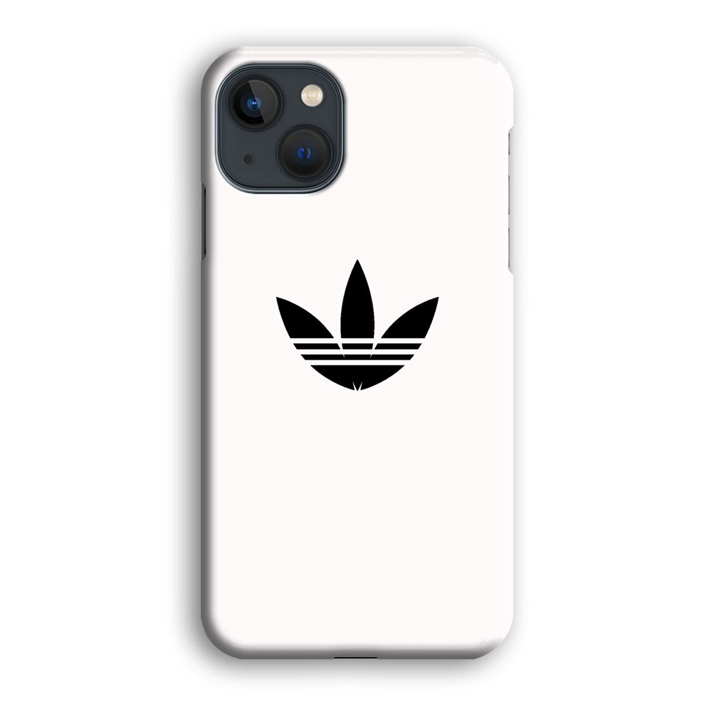 Adidas White Bone Logo Black iPhone 13 Case