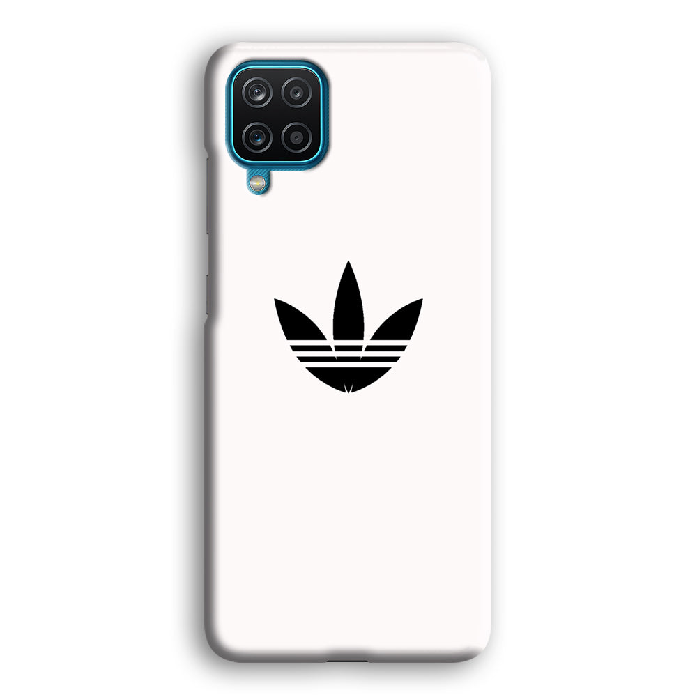 Adidas White Bone Logo Black Samsung Galaxy A12 Case