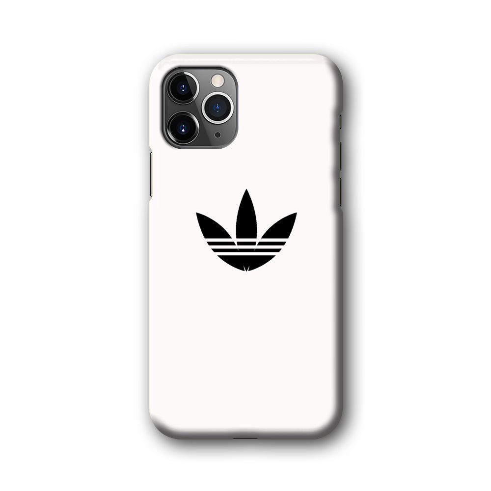 Adidas White Bone Logo Black iPhone 11 Pro Case