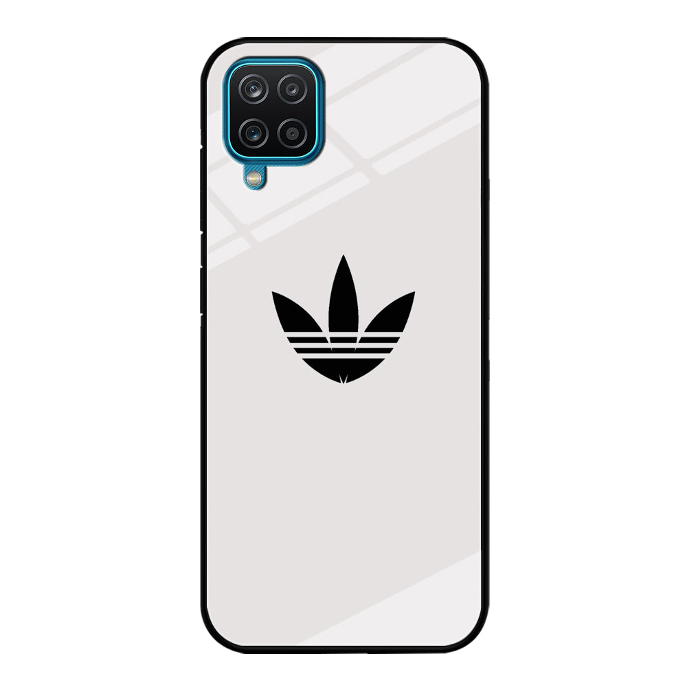 Adidas White Bone Logo Black Samsung Galaxy A12 Case