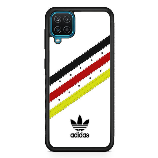 Adidas White Stripe Black Red Yellow Samsung Galaxy A12 Case