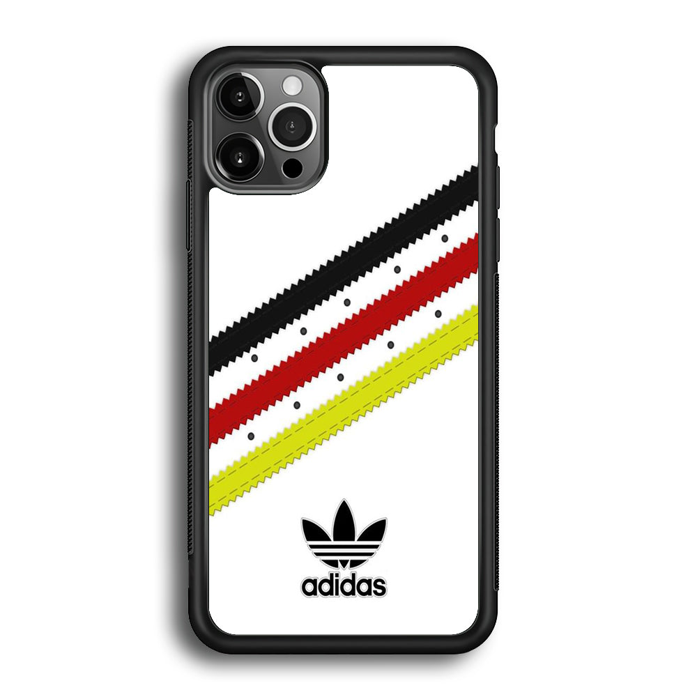 Adidas White Stripe Black Red Yellow iPhone 12 Pro Max Case