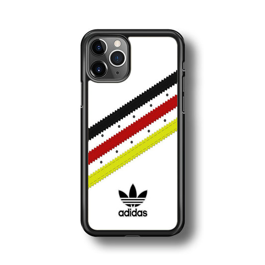 Adidas White Stripe Black Red Yellow iPhone 11 Pro Case