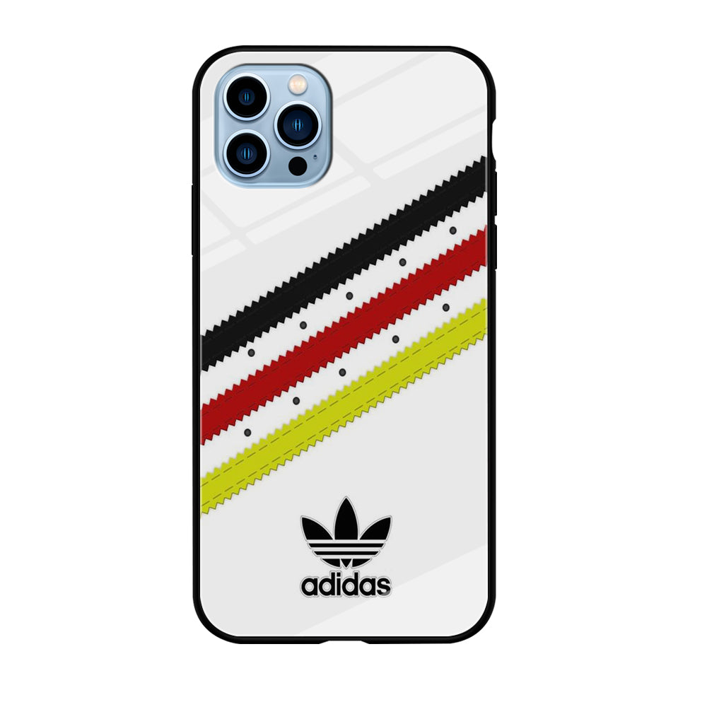 Adidas White Stripe Black Red Yellow iPhone 12 Pro Max Case