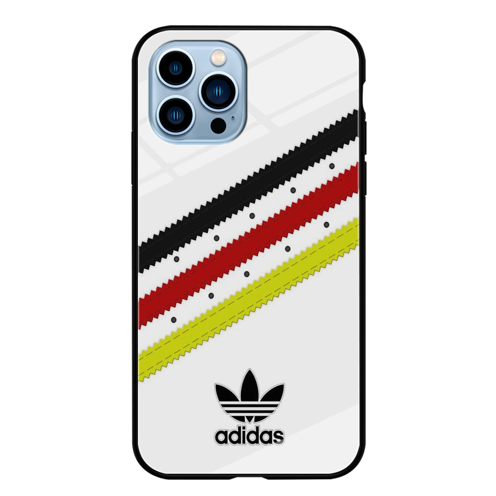 Adidas White Stripe Black Red Yellow iPhone 13 Pro Max Case