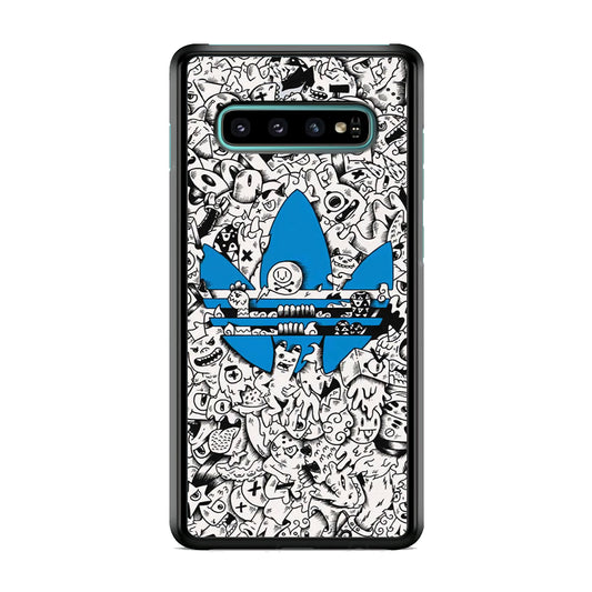 Adidas B&W Doodle Samsung Galaxy S10 Plus Case