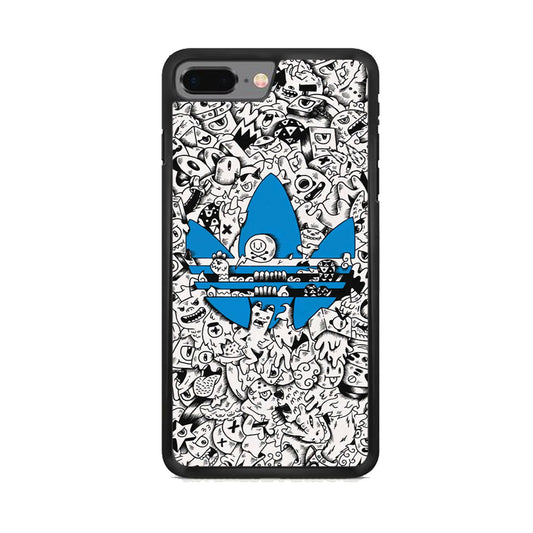 Adidas B&W Doodle iPhone 8 Plus Case