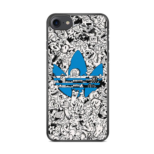 Adidas B&W Doodle iPhone 8 Case