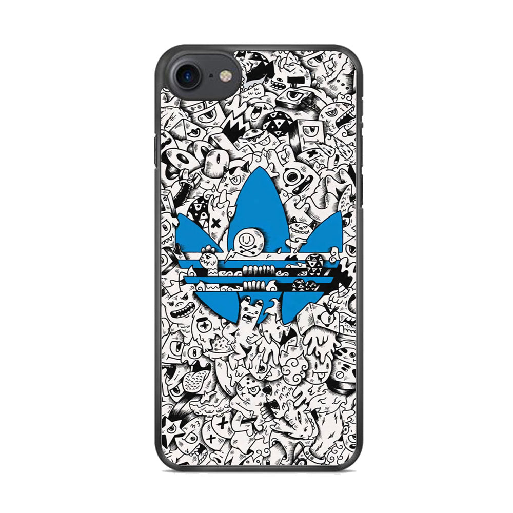 Adidas B&W Doodle iPhone 7 Case