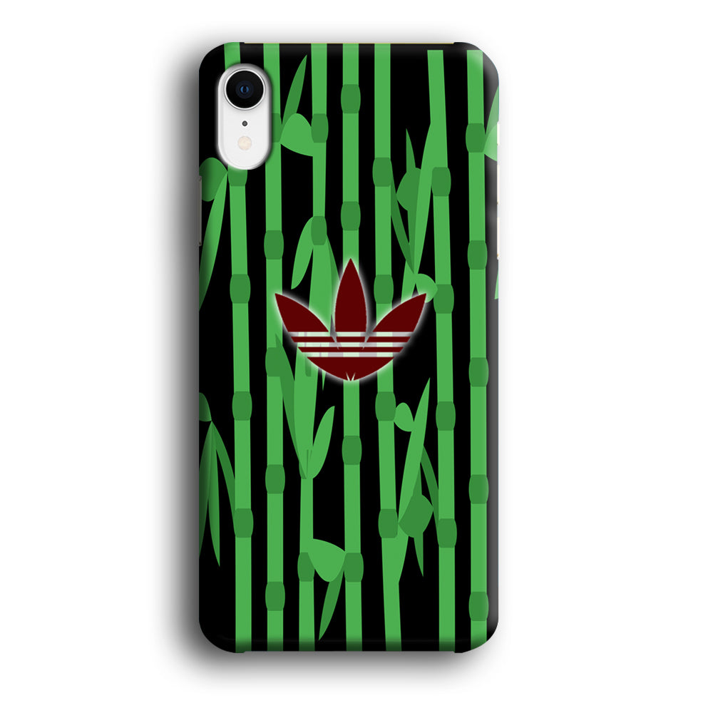 Adidas Bamboo Maroon Logo iPhone XR Case - carneyforia