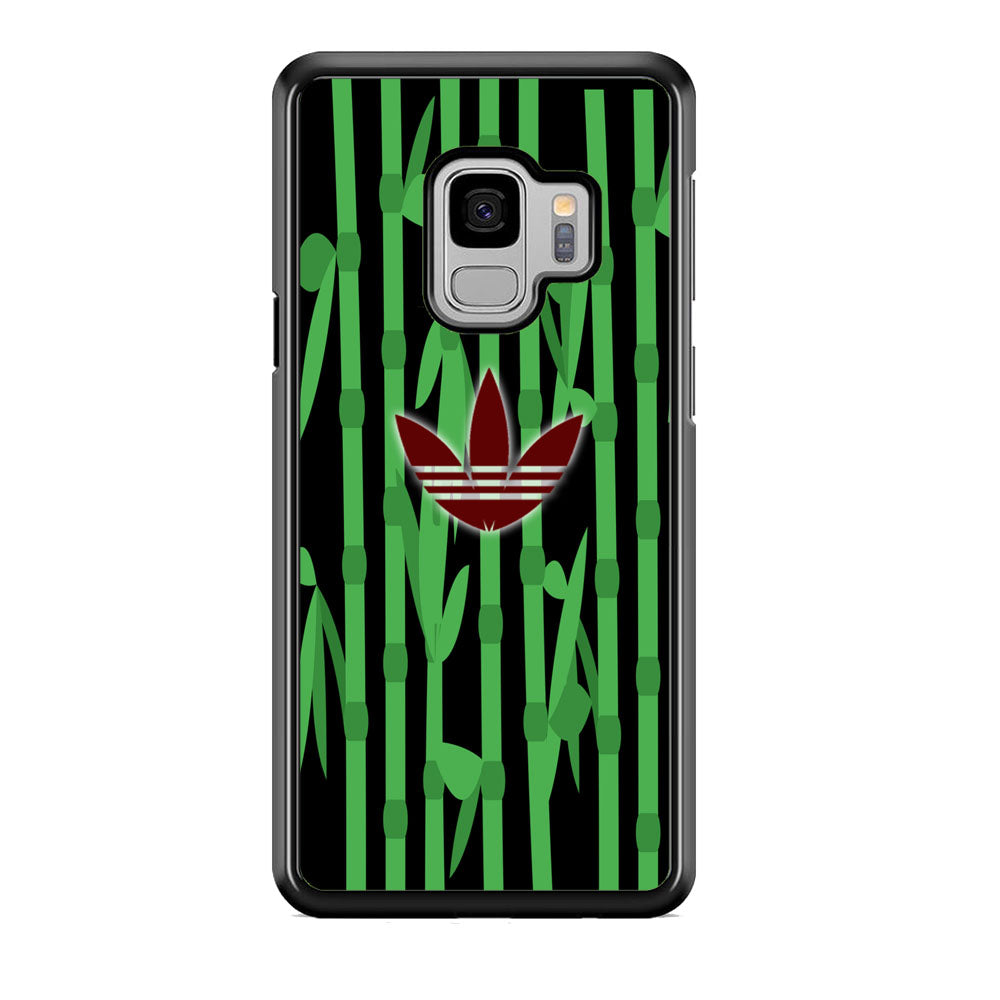 Adidas Bamboo Maroon Logo Samsung Galaxy S9 Case - carneyforia