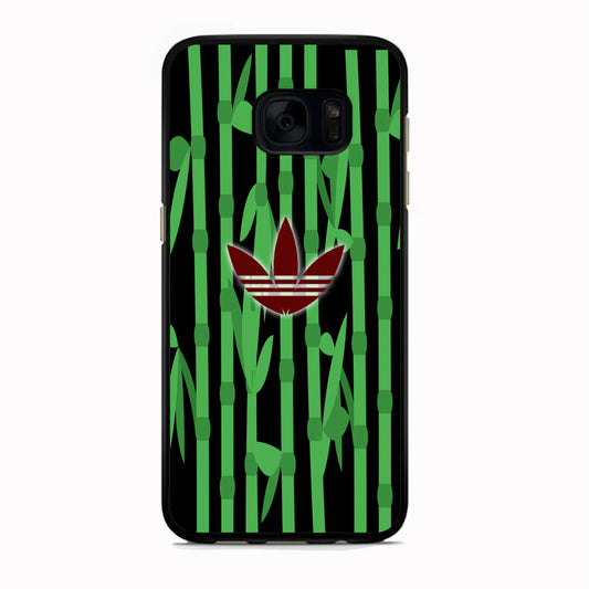 Adidas Bamboo Maroon Logo Samsung Galaxy S7 Edge Case - carneyforia