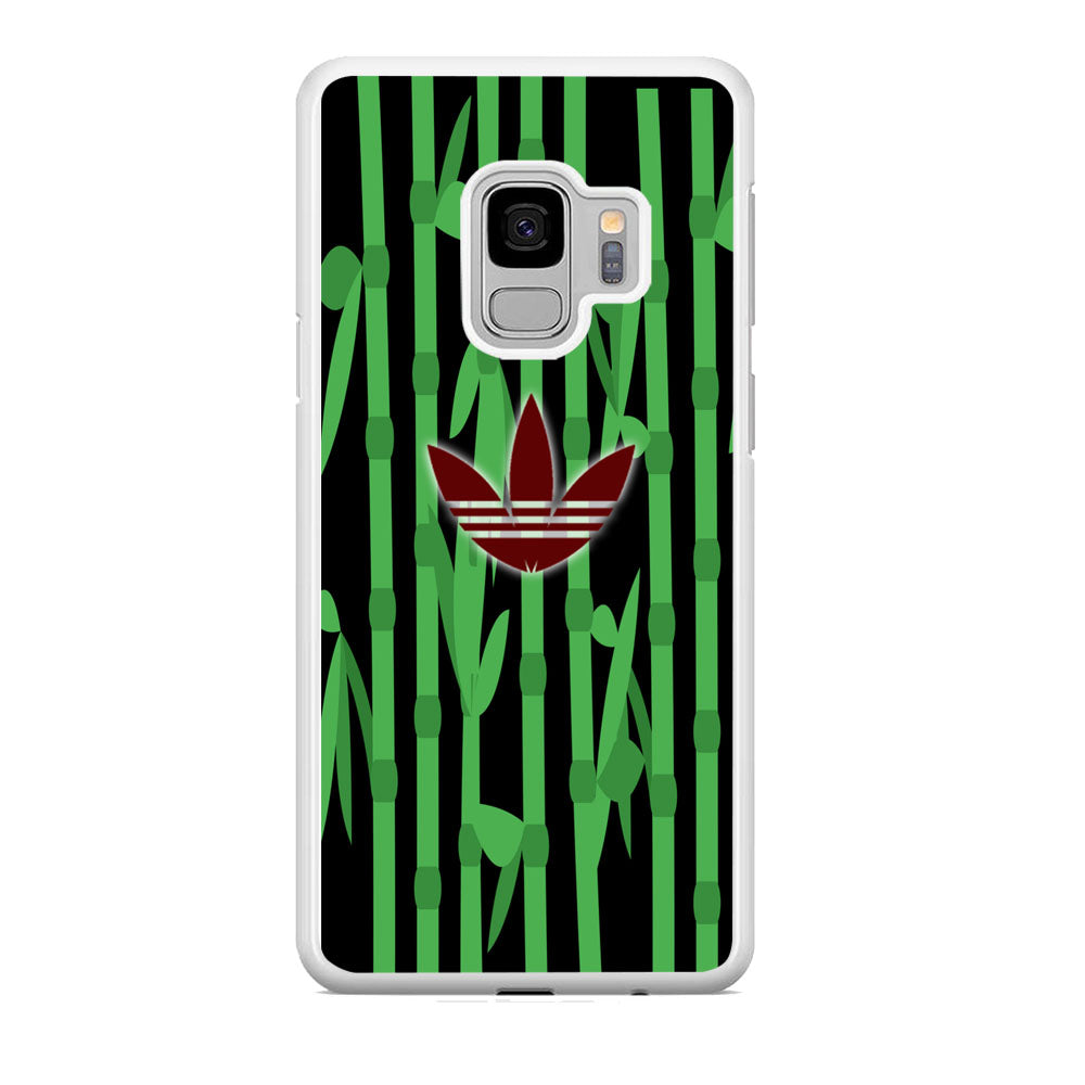 Adidas Bamboo Maroon Logo Samsung Galaxy S9 Case - carneyforia