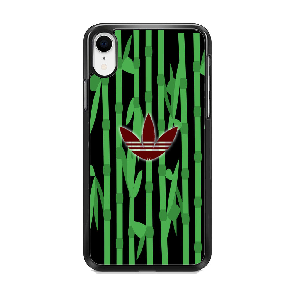 Adidas Bamboo Maroon Logo iPhone XR Case - carneyforia
