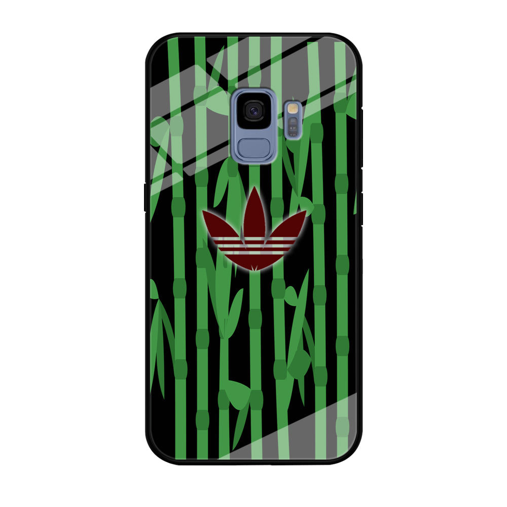 Adidas Bamboo Maroon Logo Samsung Galaxy S9 Case - carneyforia