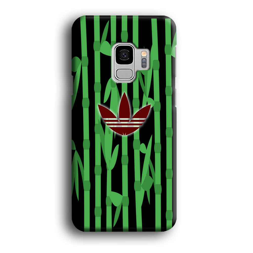 Adidas Bamboo Maroon Logo Samsung Galaxy S9 Case - carneyforia