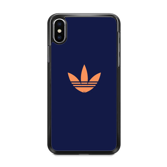 Adidas Deep Blue Logo iPhone X Case
