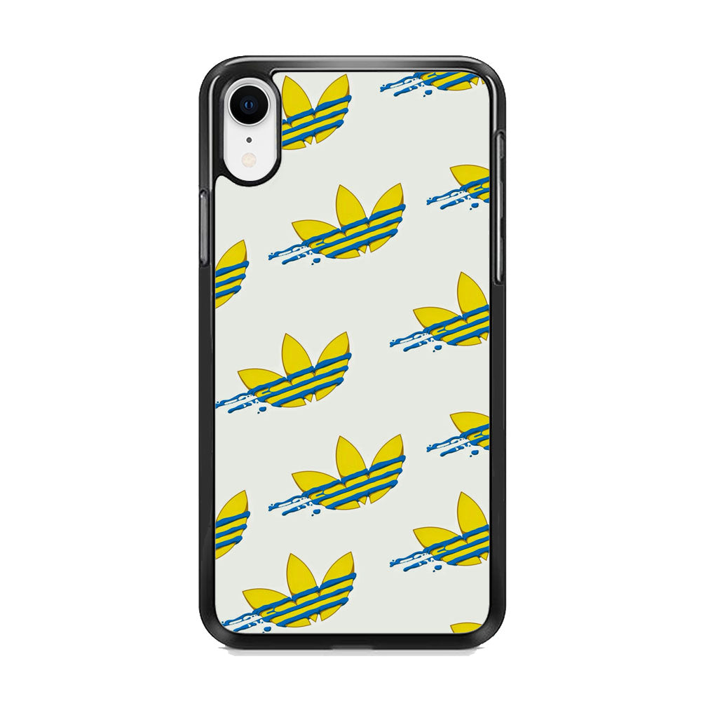 Adidas Doodle Fly Paint Blue iPhone XR Case