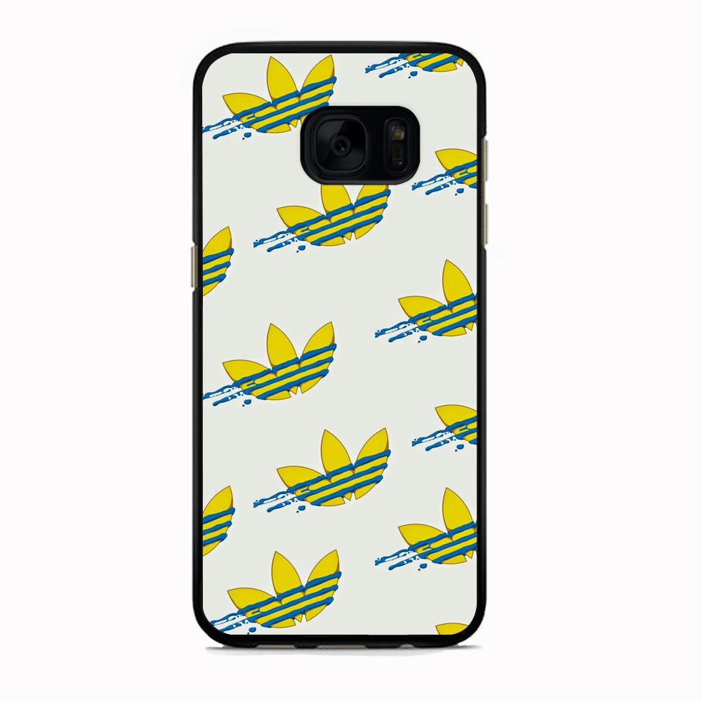 Adidas Doodle Fly Paint Blue Samsung Galaxy S7 Edge Case
