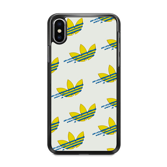 Adidas Doodle Fly Paint Blue iPhone X Case