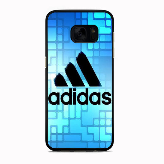 Adidas Logo Blue Abstract Samsung Galaxy S7 Edge Case