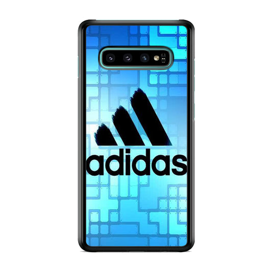 Adidas Logo Blue Abstract Samsung Galaxy S10 Case