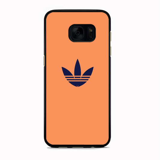 Adidas Logo Light Salmon Orange Samsung Galaxy S7 Edge Case