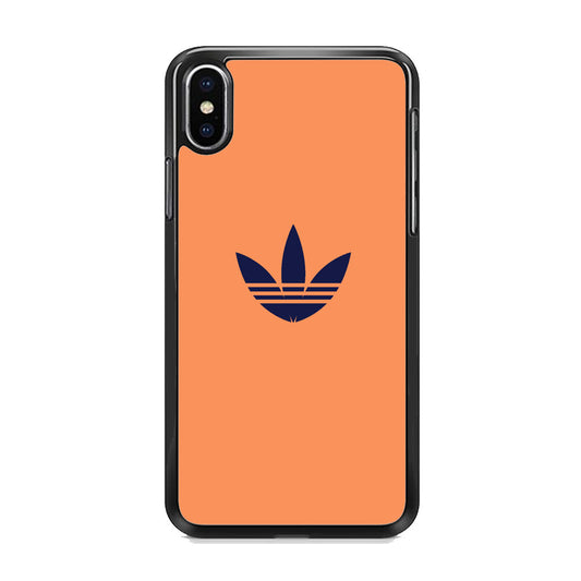 Adidas Logo Light Salmon Orange iPhone XS MAX Case