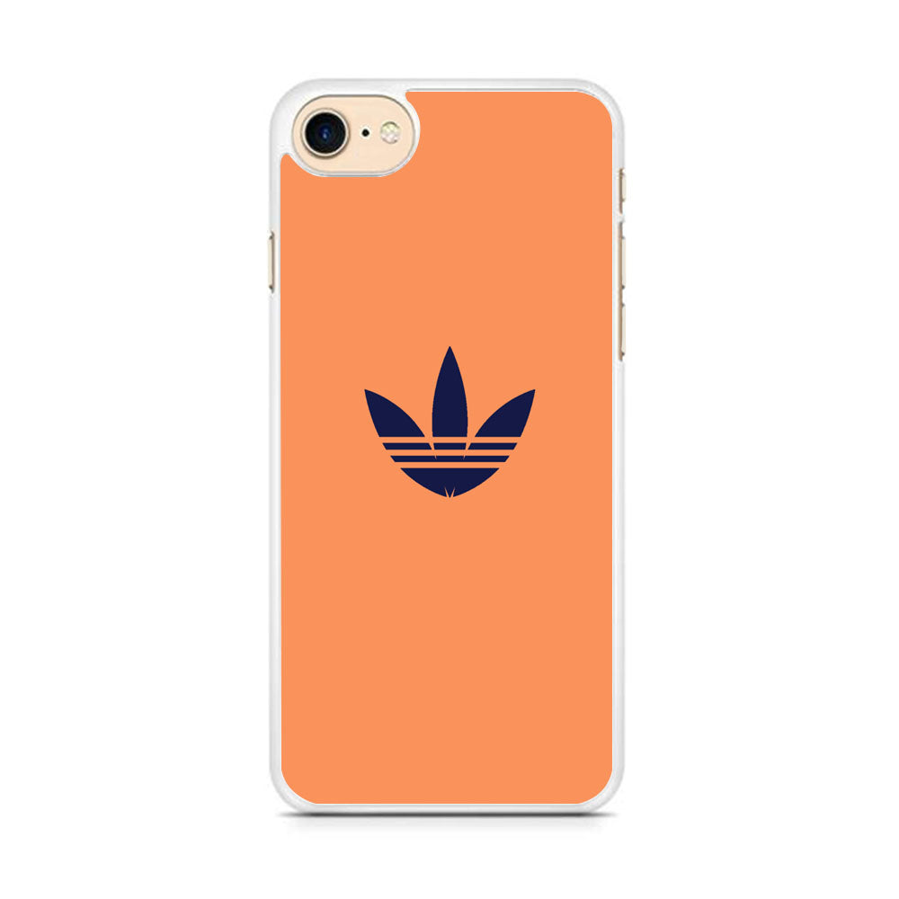 Adidas Logo Light Salmon Orange iPhone 8 Case