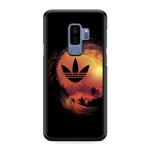 Adidas Logo Wave Sunset Samsung Galaxy S9 Plus Case