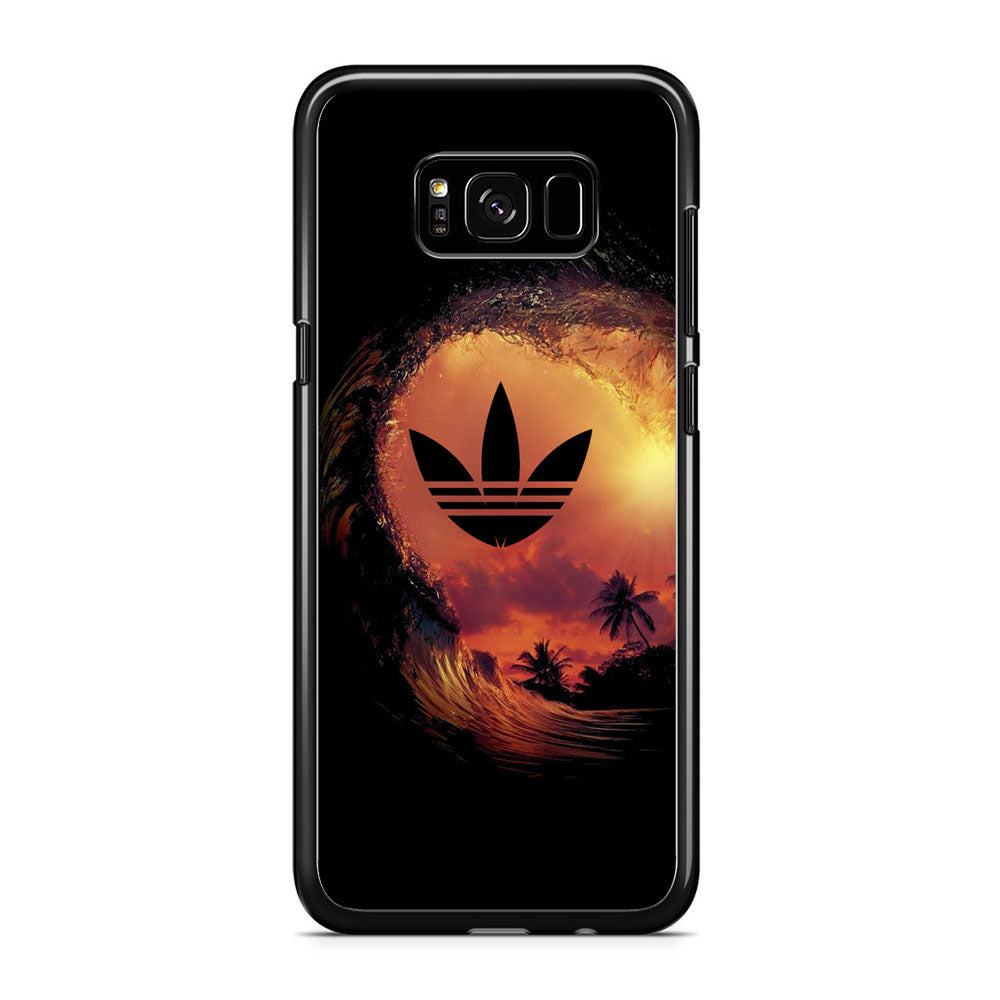 Adidas Logo Wave Sunset Samsung Galaxy S8 Case