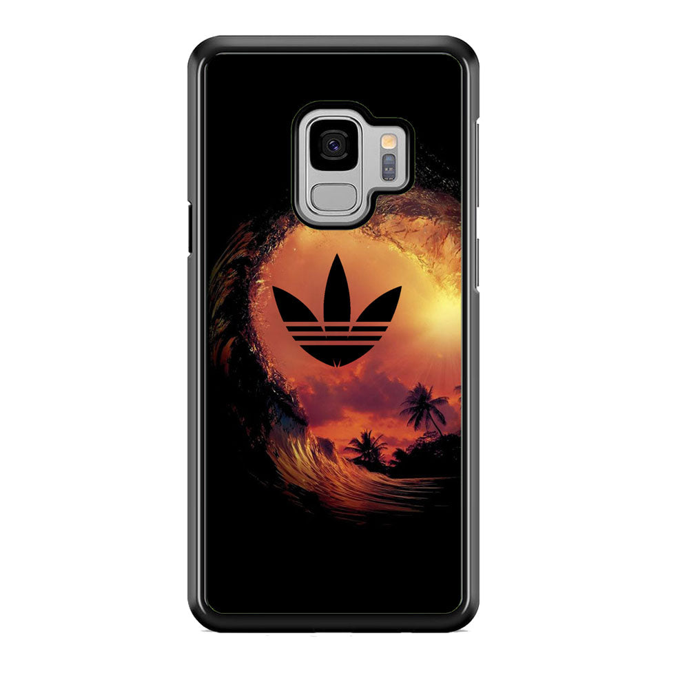 Adidas Logo Wave Sunset Samsung Galaxy S9 Case